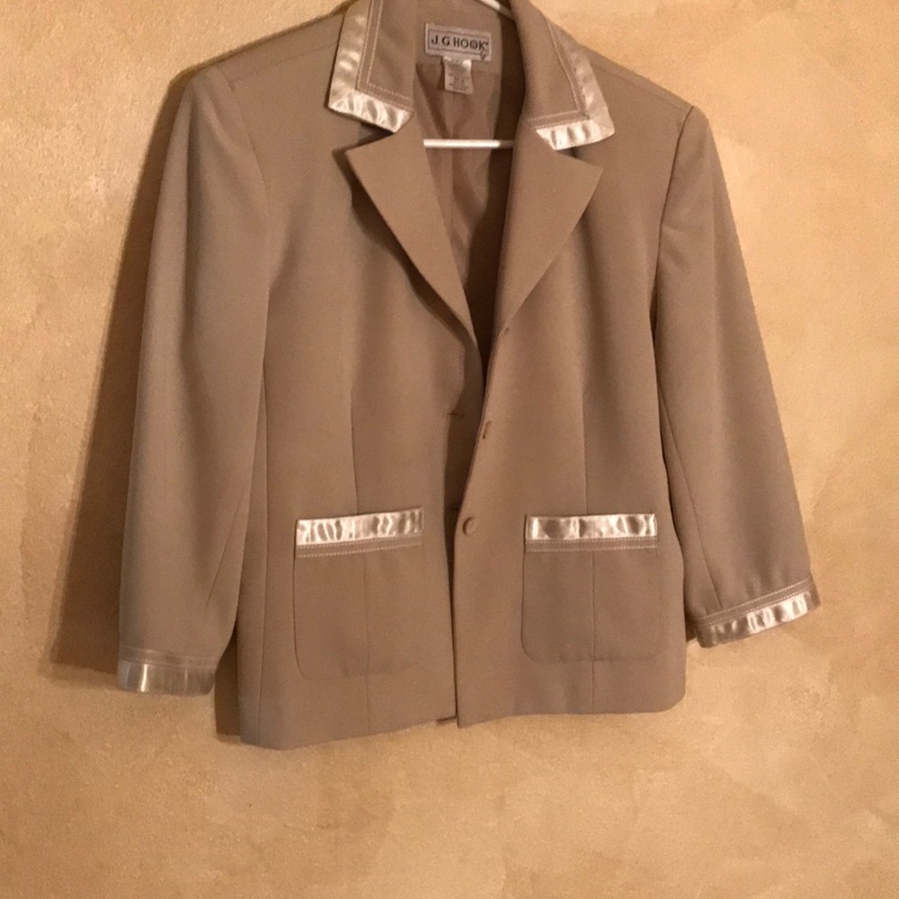 JGHook piped dress jacket
